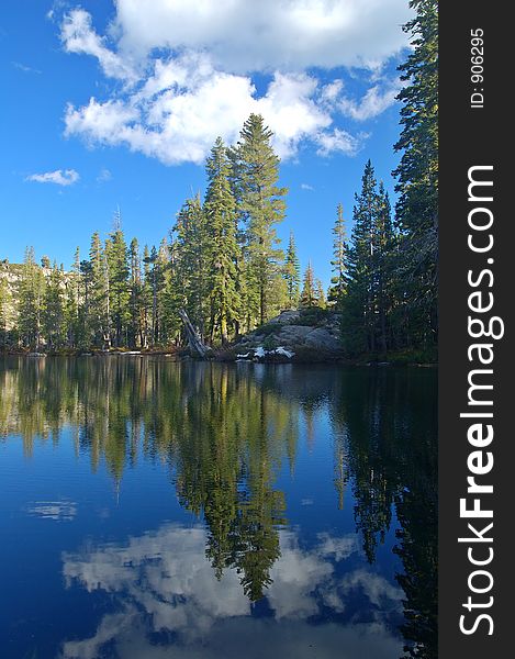 Alpine Scenery in the Northern Sierra near Lake Tahoe. Alpine Scenery in the Northern Sierra near Lake Tahoe