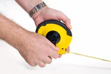 Flexible Measuring Tape Royalty Free Stock Photography Flexible Measuring Tape Royalty Free Stock Photography