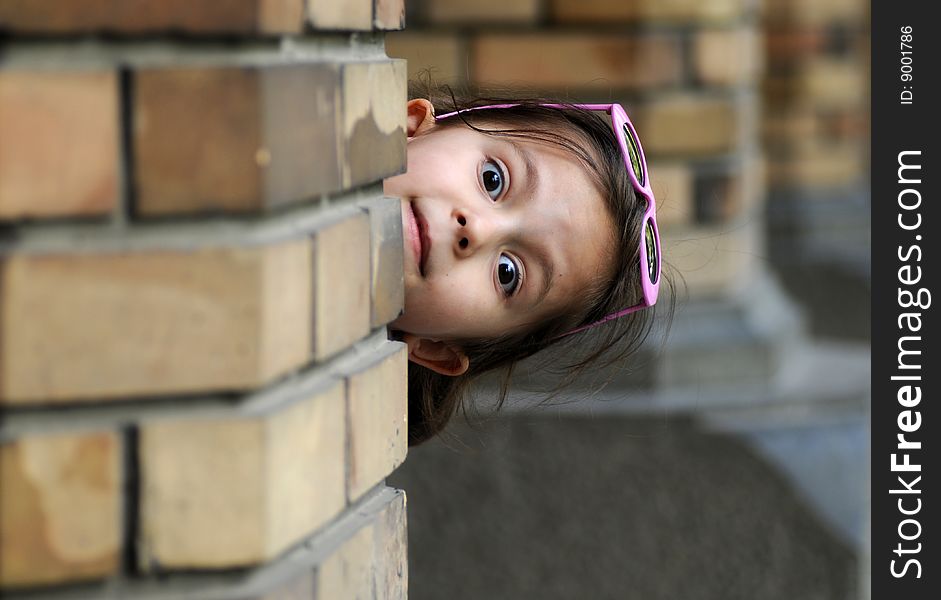 Happy smiling child looking into the camera. Happy smiling child looking into the camera.