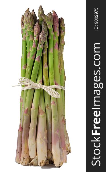 Asparagus isolated on white background