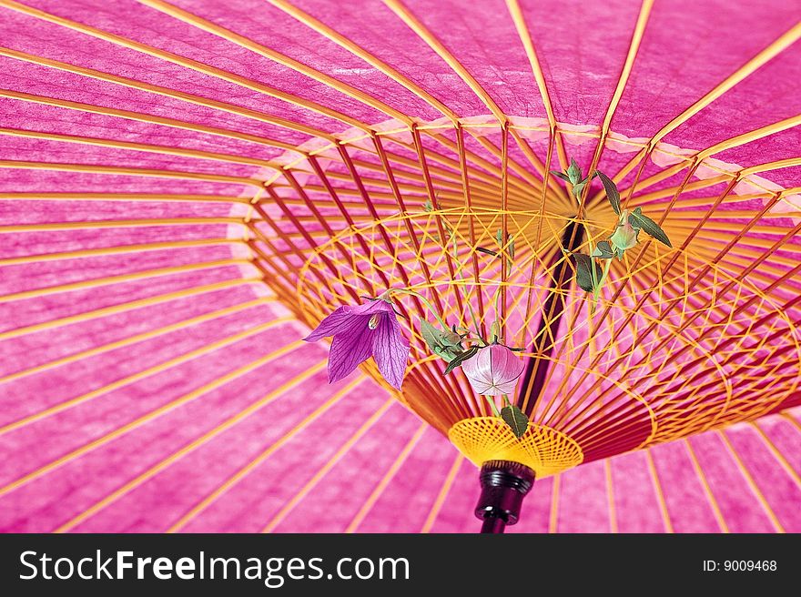 A background of colorful umbrellas with copy space. A background of colorful umbrellas with copy space