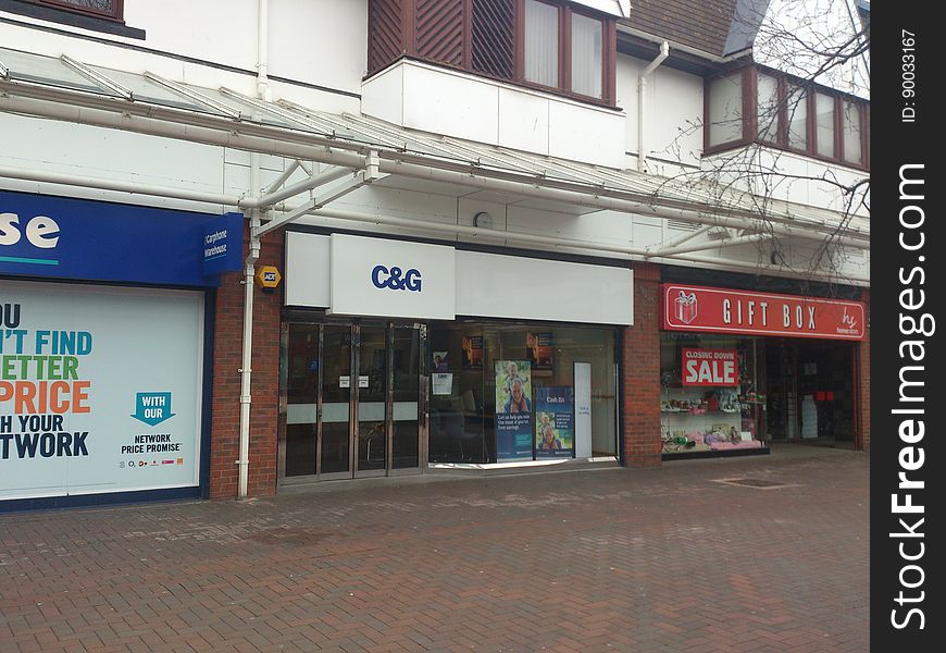 One of the Lloyds TSB branches due to be sold off under the resurrected TSB brand. Temporary C&G signage put up on 25 March 2013 continues to advertise the outgoing brand for now. All ready for a big peel-and-reveal later in the year. One of the Lloyds TSB branches due to be sold off under the resurrected TSB brand. Temporary C&G signage put up on 25 March 2013 continues to advertise the outgoing brand for now. All ready for a big peel-and-reveal later in the year.