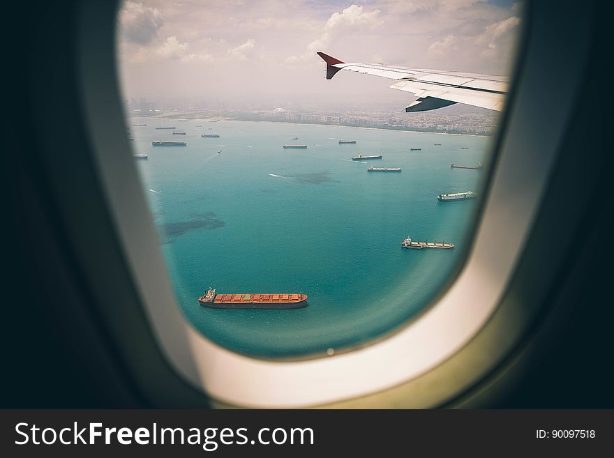 Ships Seen From Airplane