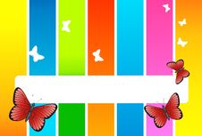 Butterfly Card Royalty Free Stock Photography Butterfly Card Royalty Free Stock Photography