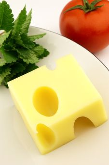 Cheese With Vegetable Royalty Free Stock Photos