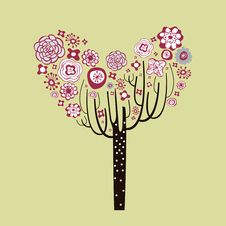 Lovely Tree Design Stock Images