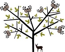 Lovely Tree Design Royalty Free Stock Images