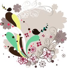 Garden Bird Design Royalty Free Stock Photos Garden Bird Design Royalty Free Stock Photos