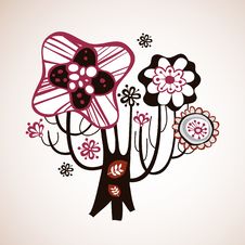 Lovely Tree Design Royalty Free Stock Images