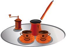 Turkish Coffee Set Royalty Free Stock Photo