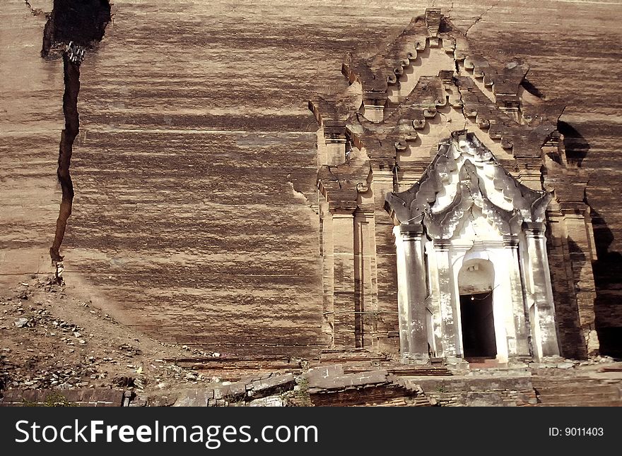 Cave Temple in Mingun near Mandalay ,Myanmar. Cave Temple in Mingun near Mandalay ,Myanmar