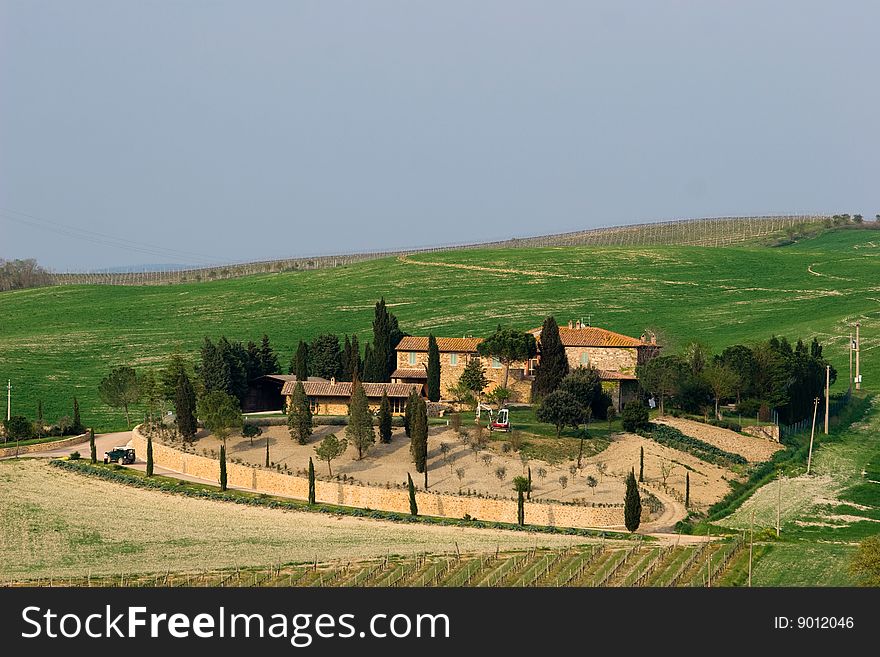 A typical tuscany landscape of central italy