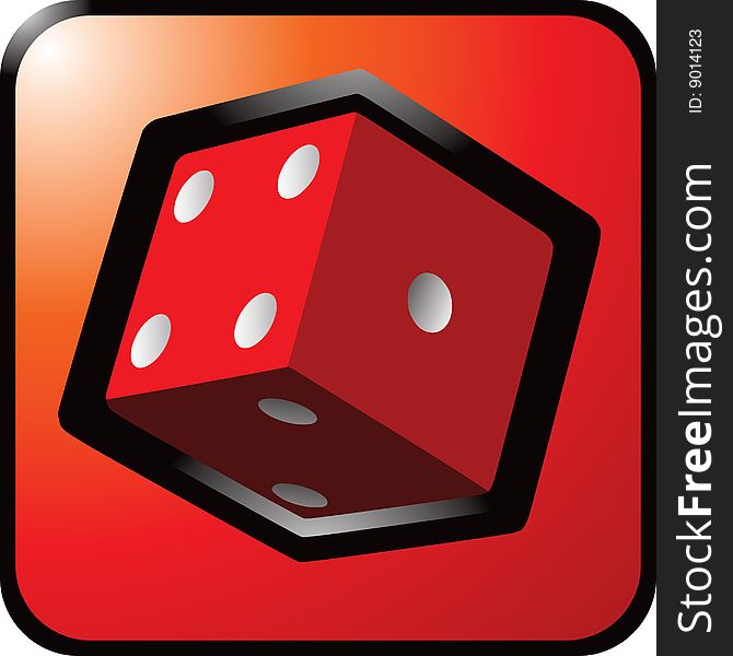 Red Dice Button