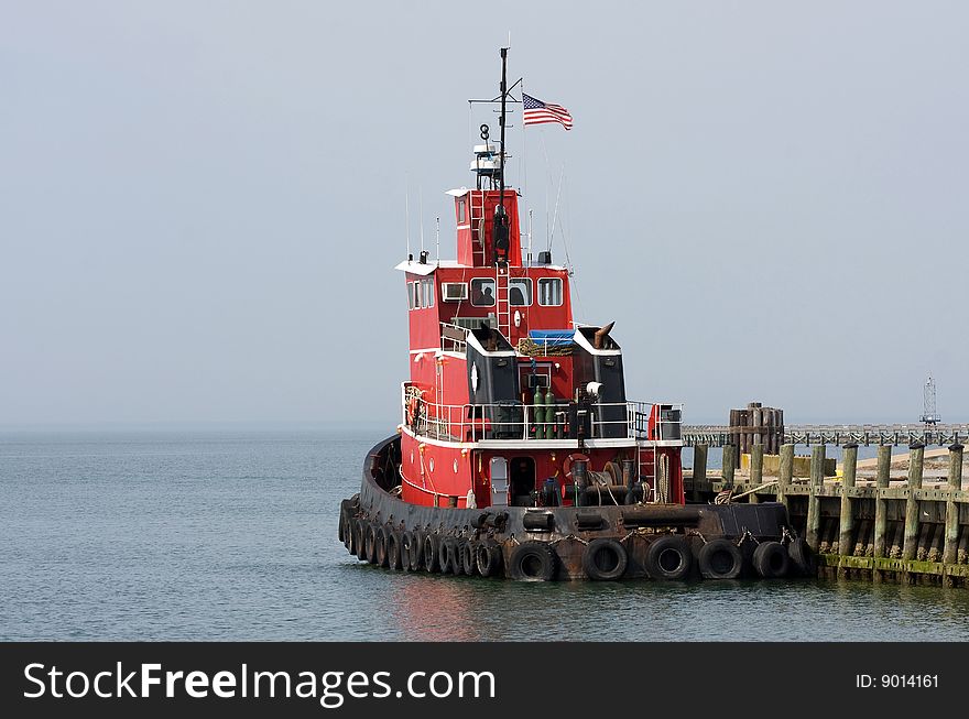 Tug Boat docked in the Harbor