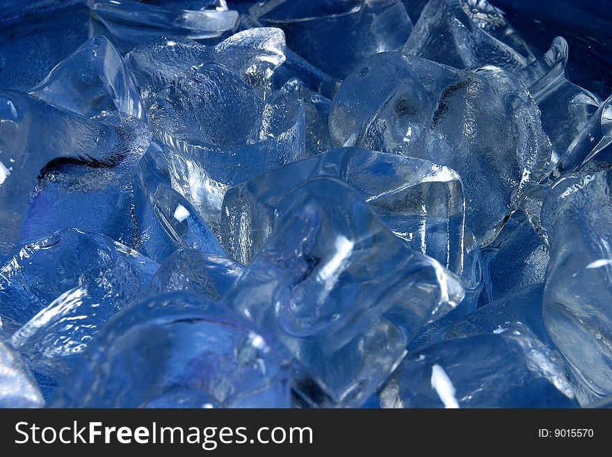 Close up of ice cube