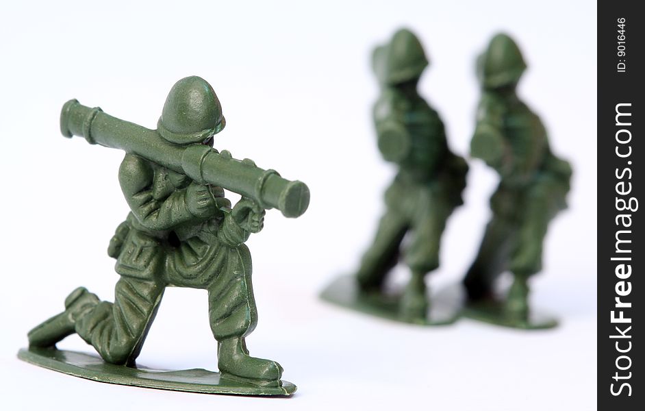 Close up of toy soldier