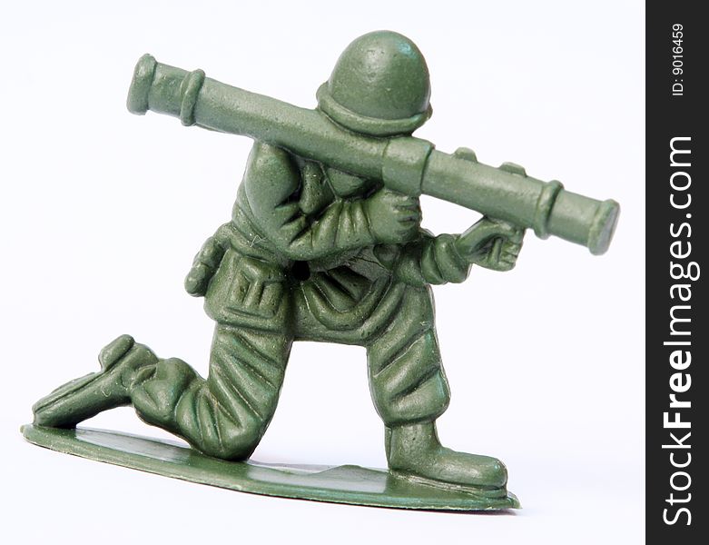 Close up of toy soldier