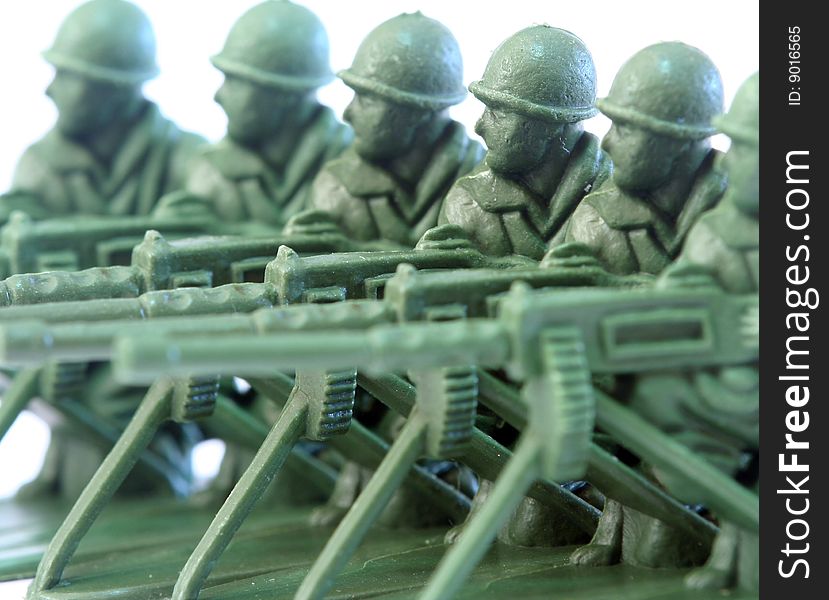 Close up of toy soldier