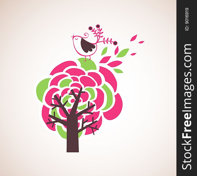 Simple lovely tree graphic design. Simple lovely tree graphic design