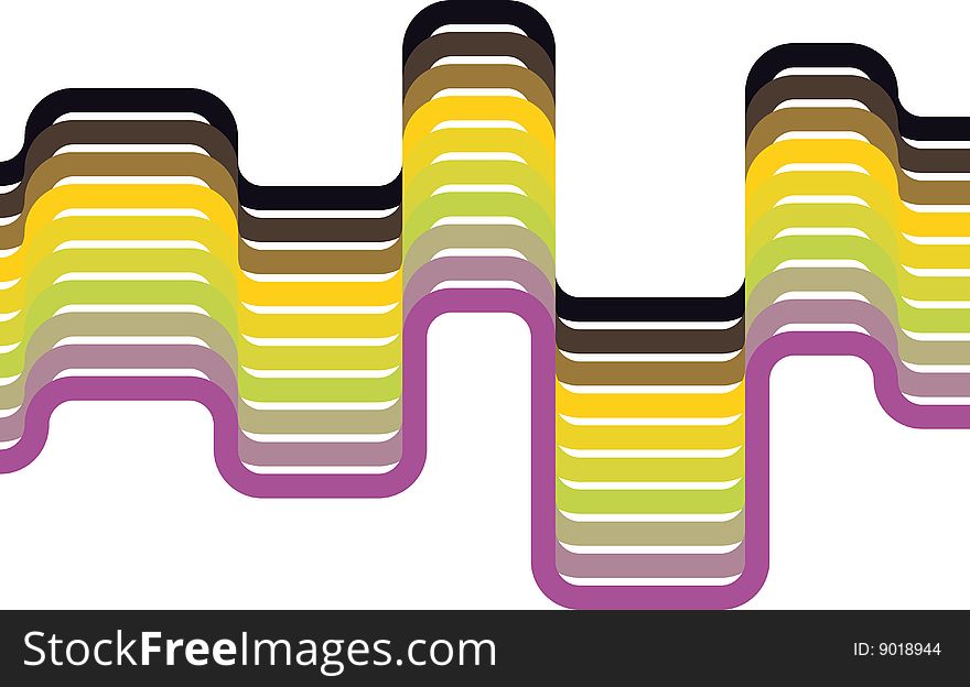 Retro lines in purple, yellow, black and colors inbetween. Retro lines in purple, yellow, black and colors inbetween