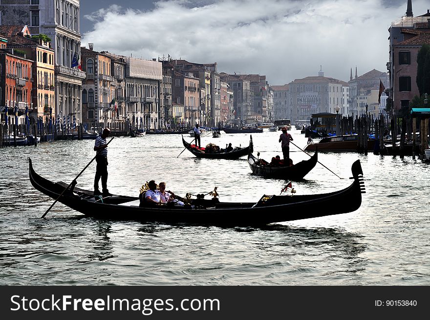 www.flickr.com/photos/joxxsx/7571915034/in/photostream www.tripify.com/blog/100-best-places-to-visit-in-italy The water streets of Venice are canals which are navigated by gondolas and other small boats. During daylight hours the canals, bridges, and streets of Venice are full of tourists eager to experience the romance of this great travel destination. As night engulfs the town, tourists enjoy some fine dining at one of the many restaurants, leaving the waterways and streets quiet. The gondola is a traditional, flat-bottomed Venetian rowing boat, well suited to the conditions of the Venetian Lagoon. For centuries gondolas were once the chief means of transportation and most common watercraft within Venice. In modern times the iconic boats still have a role in public transport in the city, serving as ferries over the Grand Canal. They are also used in special regattas &#x28;rowing races&#x29; held amongst gondoliers. Their main role, however, is to carry tourists on rides throughout the canals. Gondolas are hand made using 8 different types of wood &#x28;fir, oak, cherry, walnut, elm, mahogany, larch and lime&#x29; and are composed of 280 pieces. The oars are made of beech wood. The left side of the gondola is longer than the right side. This asymmetry causes the gondola to resist the tendency to turn toward the left at the forward stroke. www.flickr.com/photos/joxxsx/7571915034/in/photostream www.tripify.com/blog/100-best-places-to-visit-in-italy The water streets of Venice are canals which are navigated by gondolas and other small boats. During daylight hours the canals, bridges, and streets of Venice are full of tourists eager to experience the romance of this great travel destination. As night engulfs the town, tourists enjoy some fine dining at one of the many restaurants, leaving the waterways and streets quiet. The gondola is a traditional, flat-bottomed Venetian rowing boat, well suited to the conditions of the Venetian Lagoon. For centuries gondolas were once the chief means of transportation and most common watercraft within Venice. In modern times the iconic boats still have a role in public transport in the city, serving as ferries over the Grand Canal. They are also used in special regattas &#x28;rowing races&#x29; held amongst gondoliers. Their main role, however, is to carry tourists on rides throughout the canals. Gondolas are hand made using 8 different types of wood &#x28;fir, oak, cherry, walnut, elm, mahogany, larch and lime&#x29; and are composed of 280 pieces. The oars are made of beech wood. The left side of the gondola is longer than the right side. This asymmetry causes the gondola to resist the tendency to turn toward the left at the forward stroke.