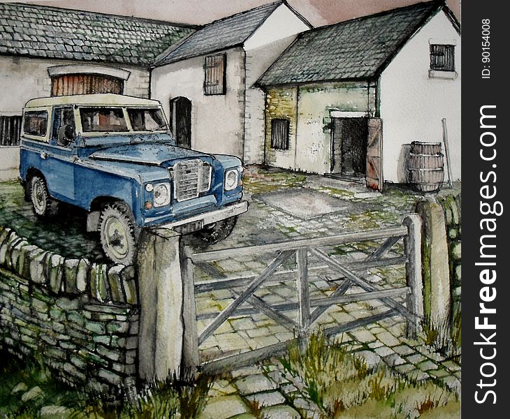 Series 2 Landrover on the Farm