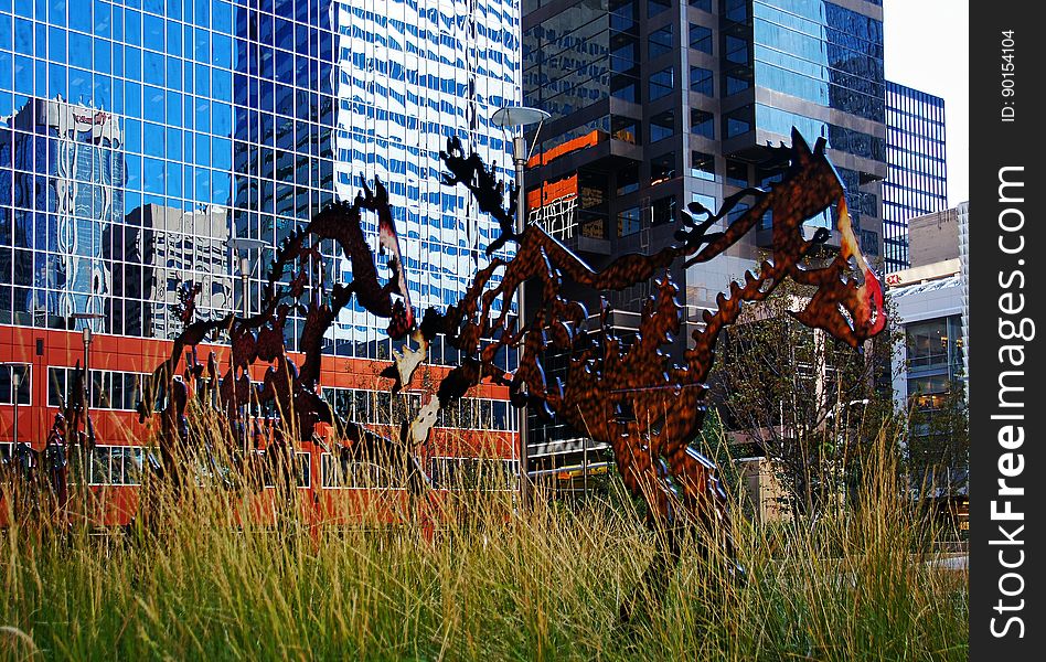 â€œI have used the Canadian horse as a metaphor to represent sound â€“ a song â€“ a sense of harmony. I added a symphony of colours and then knew it was doneâ€ said Farfard. The Calgary Stampede and QuÃ©bec City have enjoyed a close relationship for over 50 years. In 2008, the Stampede pledged to honour QuÃ©becâ€™s 400th birthday and their friendship with a unique sculpture both cities could enjoy. Artist Joe Fafard, Ste. Marthe, Saskatchewan Type Powder-coated 5/8-inch cut-steel plate sculpture Donors PennWest Energy, the Siebens family of Calgary, the City of Calgary, Calgary Stampede Installed 2010 Links Joe Fafard History, the horse and harmony bond two great Canadian cities through art Sister sculptures for sister cities Location Downtown Calgary, 6th Avenue between 4th and 5th Streets SW, Calgary Court Centre View on Art Walk Share â† Previous. â€œI have used the Canadian horse as a metaphor to represent sound â€“ a song â€“ a sense of harmony. I added a symphony of colours and then knew it was doneâ€ said Farfard. The Calgary Stampede and QuÃ©bec City have enjoyed a close relationship for over 50 years. In 2008, the Stampede pledged to honour QuÃ©becâ€™s 400th birthday and their friendship with a unique sculpture both cities could enjoy. Artist Joe Fafard, Ste. Marthe, Saskatchewan Type Powder-coated 5/8-inch cut-steel plate sculpture Donors PennWest Energy, the Siebens family of Calgary, the City of Calgary, Calgary Stampede Installed 2010 Links Joe Fafard History, the horse and harmony bond two great Canadian cities through art Sister sculptures for sister cities Location Downtown Calgary, 6th Avenue between 4th and 5th Streets SW, Calgary Court Centre View on Art Walk Share â† Previous