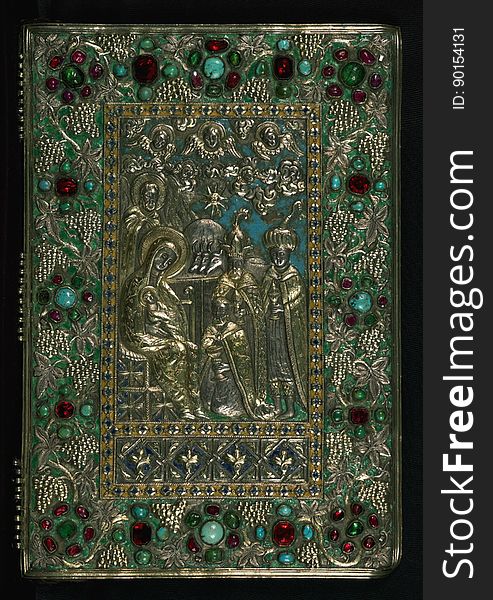 Gospel Book, Original Treasure Binding, Walters Manuscript W.540, Upper Board Outside