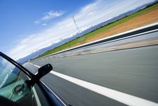 High Speed Driving Royalty Free Stock Image