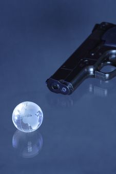 Globe Like A Target Stock Photography Globe Like A Target Stock Photography