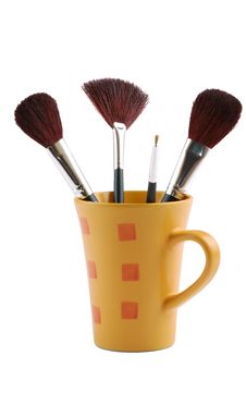 Cosmetic Brushes Royalty Free Stock Photography