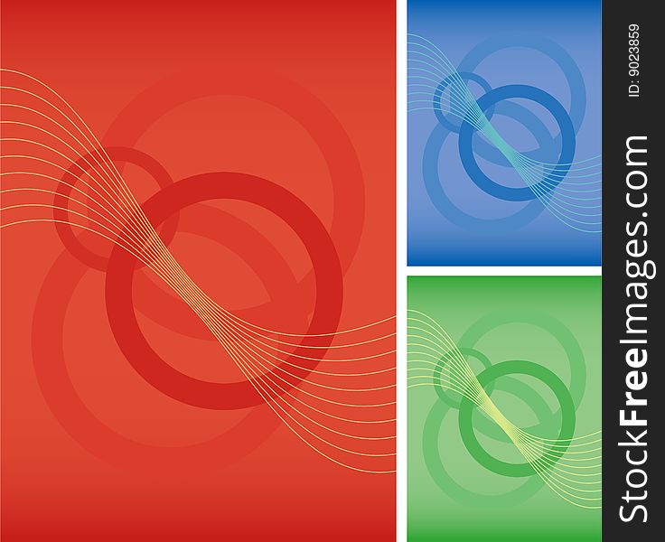 Abstract Red Circle Background