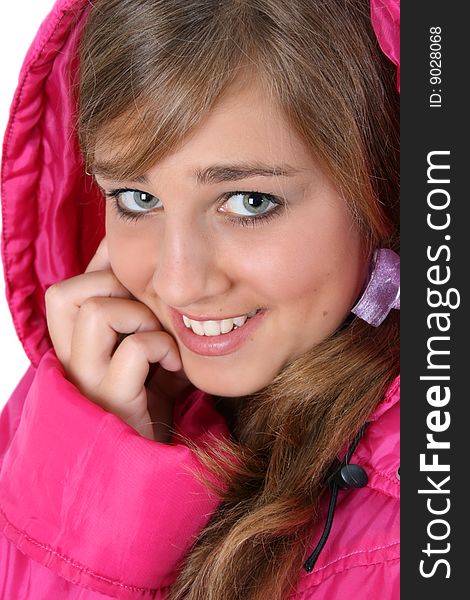 Beautiful teenage female model in winter attire. Beautiful teenage female model in winter attire