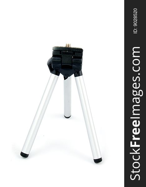 Small tripod isolated on white background