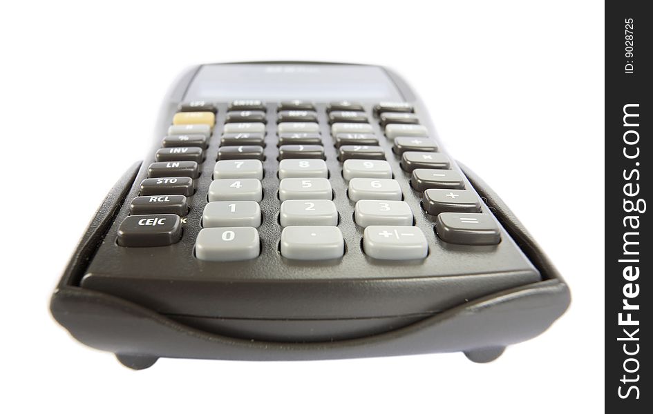Close up of a business calculator