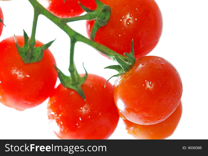 Close up capture fresh red tomato. Close up capture fresh red tomato