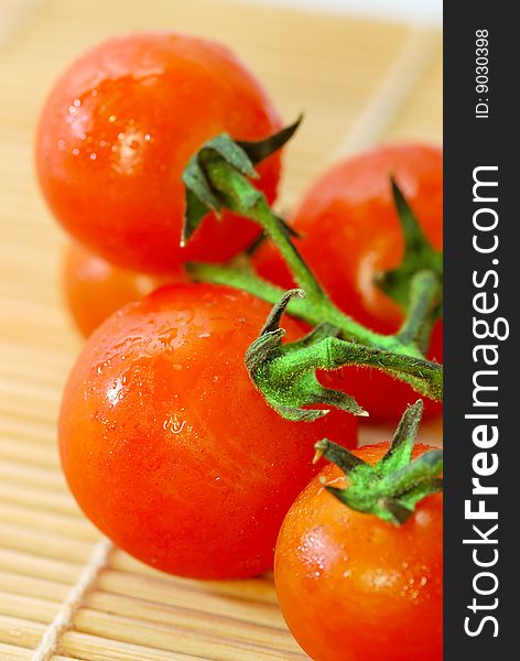 Close up capture fresh red tomato. Close up capture fresh red tomato