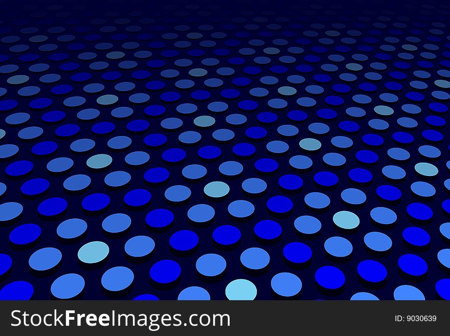 Vector illustration of Blue Spot Pattern