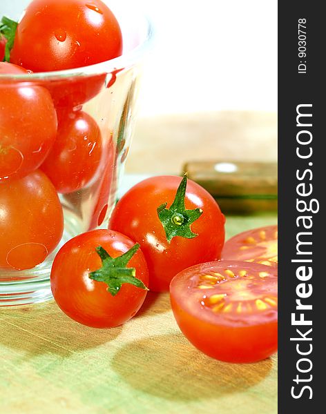 Close up capture fresh red tomato. Close up capture fresh red tomato