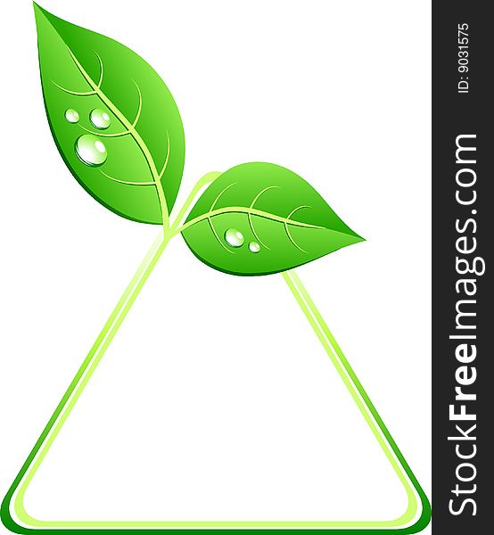 Green ecology background. Vector illustration. Green ecology background. Vector illustration.