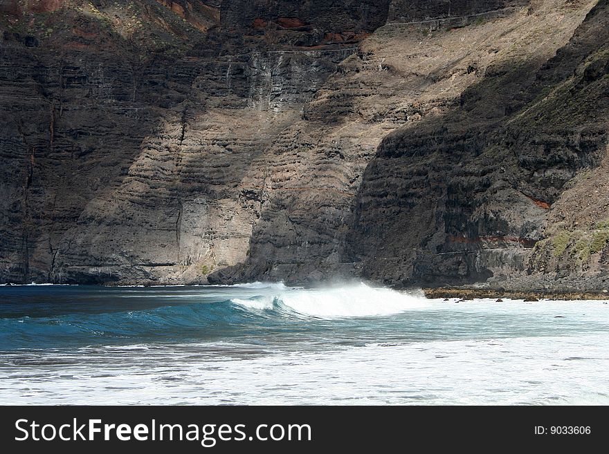 Cliffs of the Los Gigantes (Acantilados de los Gigantes) Tenerife, Spain