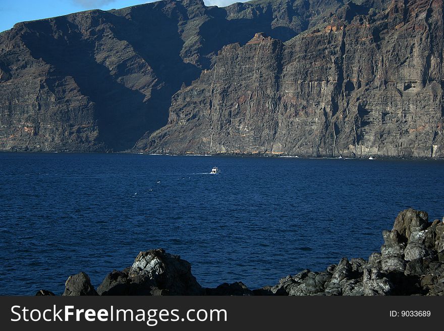 Cliffs of the Los Gigantes (Acantilados de los Gigantes) Tenerife, Spain