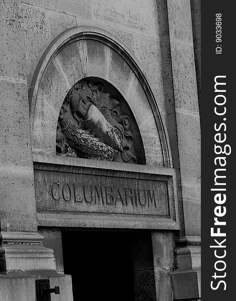 Columbarium in a french cemetary