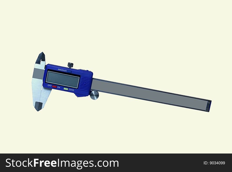 Electronic digital caliper used for precision measuring
