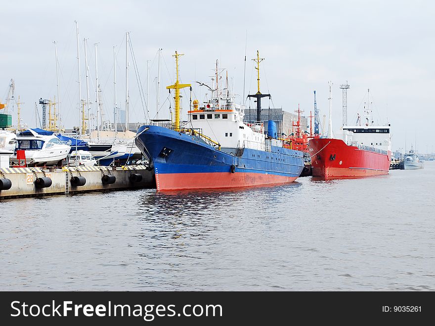 Ships in dock