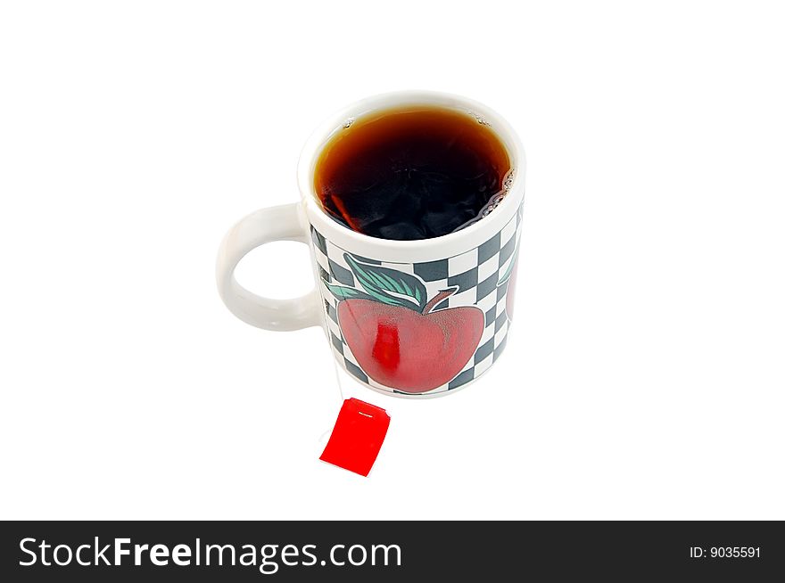 Cup of Tea with Bag End. Clipping path included. Cup of Tea with Bag End. Clipping path included.