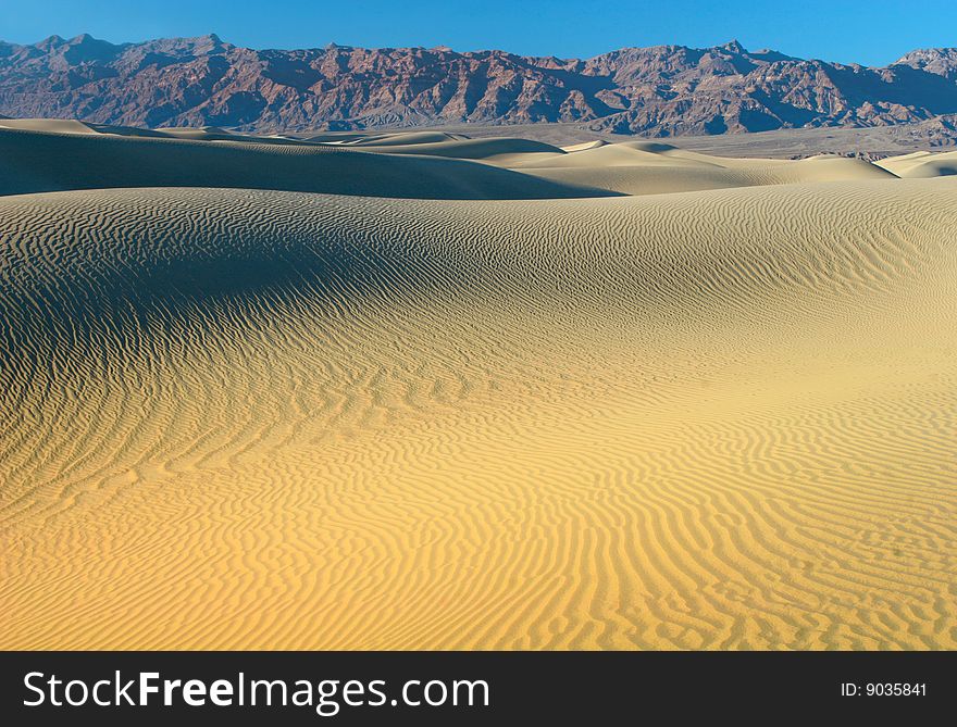 Dunes in Death Valley national park, US
