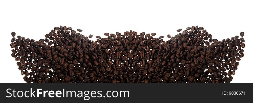 Texture of coffee beans