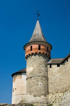 Watchtower In A Fortress Stock Photo