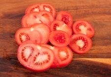Sliced Tomatoes On Cutting Board Royalty Free Stock Image Sliced Tomatoes On Cutting Board Royalty Free Stock Image